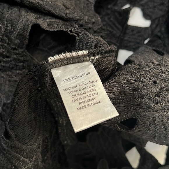 4Our Dreamers Black Floral Eyelet Maxi Dress - Picture 4 of 6